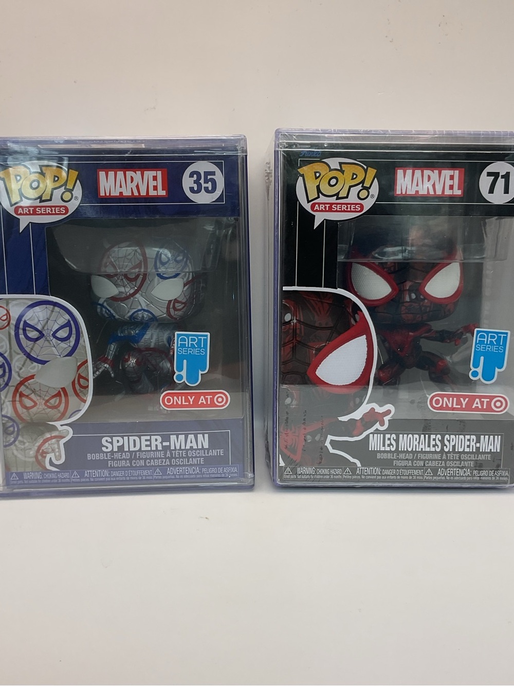 Funko Pop (2x Bundle) (35 & 71) Marvel Art Series Spider-Man & Miles Morales